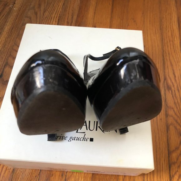 YSL Black Platform Patent High Heel Shoe | Size 38 - Picture 6 of 16